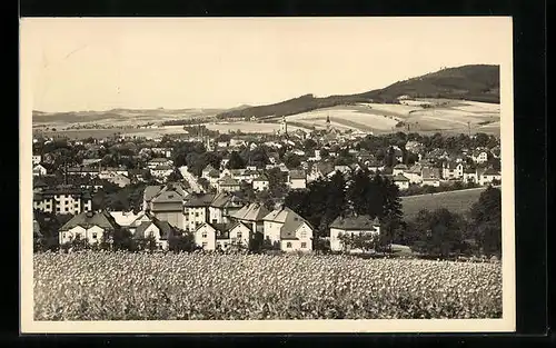 AK Schönberg /Sudetengau, Gesamtansicht mit Fernblick