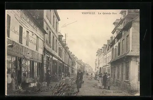 AK Yerville, La Grande Rue
