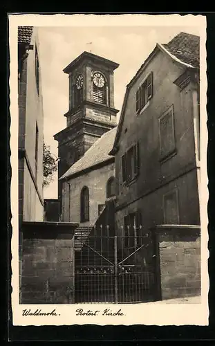 AK Waldmohr, Partie an der Protest. Kirche