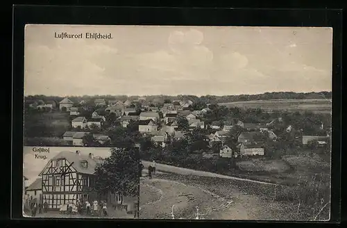 AK Ehlscheid, Gesamtansicht, Gasthof Krug