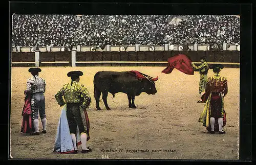 AK Bombita II. preparando para matar, Stierkampf