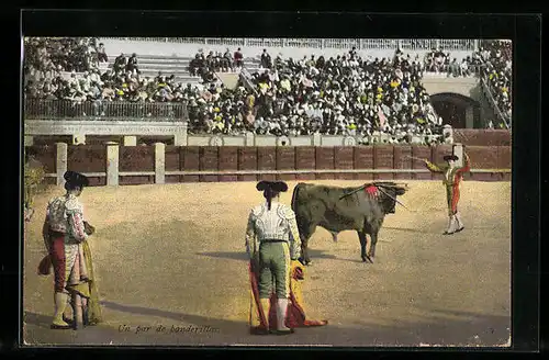 AK Un par de banderillas, Stierkampf