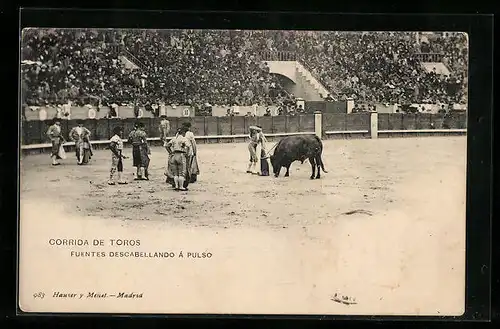 AK Corrida De Toros, Fuentes Descabellando Á Pulso, Stierkampf