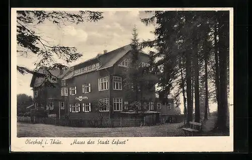 AK Oberhof i. Thür., Haus der Stadt Erfurt