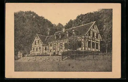 AK Michelstadt /Odenw., Hotel Luftkurort Waldhorn / Altdeutscher Hof T. u. W. Kunst, Wiedereröffnung 1919