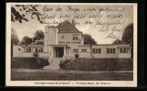 AK Heiligenstadt-Eichsfeld, Kneipp-Bad St. Martin, Frontansicht