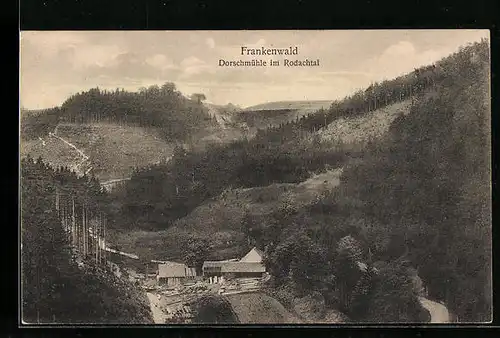 AK Schwarzenbach am Wald, Dorschmühle im Rodachtal, Frankenwald