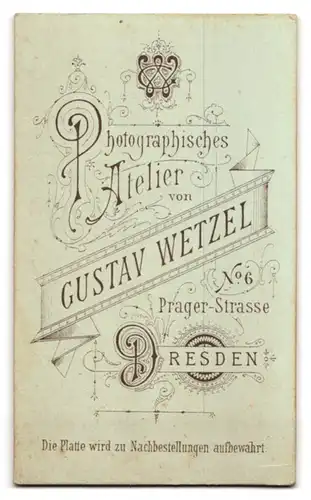 Fotografie Gustav Wetzel, Dresden, Prager Str. 6, Junger Mann mit Seitenscheitel und grossen Ohren