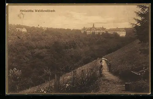 AK Waldbreitbach Kreis Neuwied, Blick zur Heilstätte