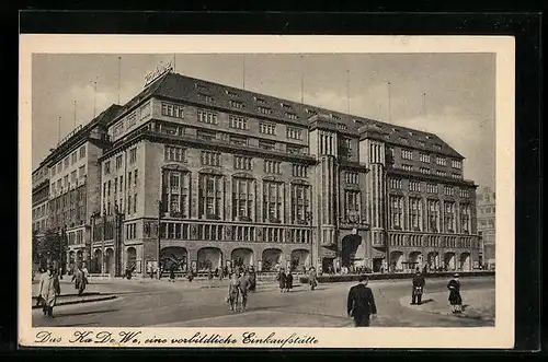 AK Berlin, Kaufhaus des Westens (KaDeWe), Strassenansicht