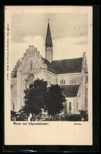 AK Lügumkloster, Partie an der Kirche