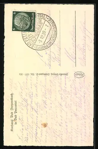 AK Bad Freyersbach, Generalansicht mit Blick auf Hirzighof