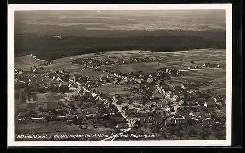 AK Dobel, Generalansicht der Stadt, Fliegeraufnahme