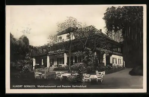 AK Berneck, Waldrestaurant und Pension Gertrudslust
