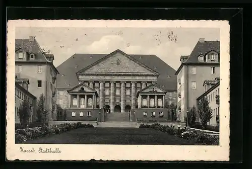 AK Kassel, Stadthalle, Frontansicht