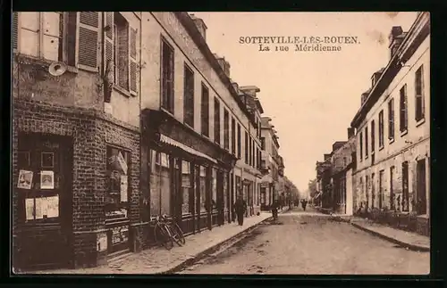 AK Sotteville-Lés-Rouen, La rue meridienne