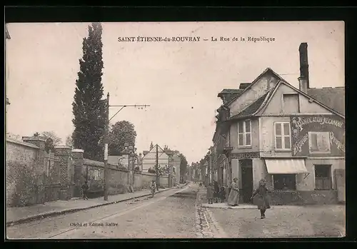 AK Saint-Étienne-du-Rouvray, La Rue de la Republique