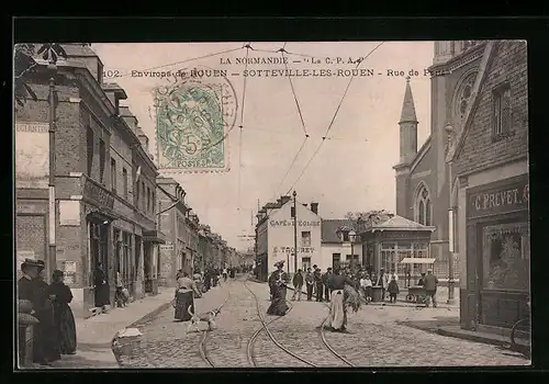 AK Sotteville-Lés-Rouen, rue de paris