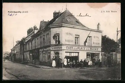 AK Petit-Quevilly, Cafe de la Place de la Mairie