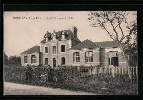 AK Montigny, L`Ecole et la Mairie