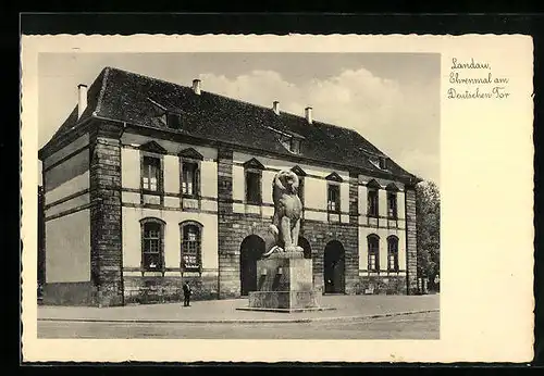 AK Landau, Ehrenmal am Deutschen Tor