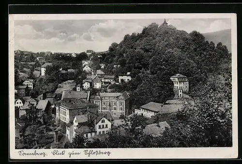 AK Sonneberg, Blick zum Schlossberg