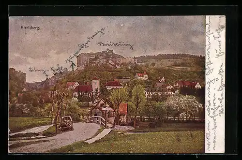 AK Streitberg, Teilansicht mit Berg