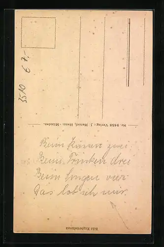 AK Hann.-Münden, Untere Langestrasse mit Häusern