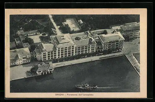AK Brioni, Panorama dall`aeroplano, Fliegeraufnahme