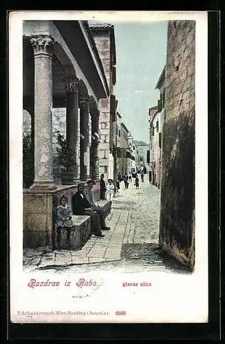 AK Raba, glavna ulica