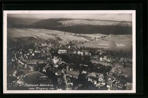 AK Schömberg, Totalansicht, Flugzeugaufnahme