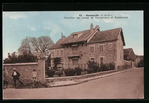 AK Bazainville, Carrefour des routes de Tacoignières et Richebourg