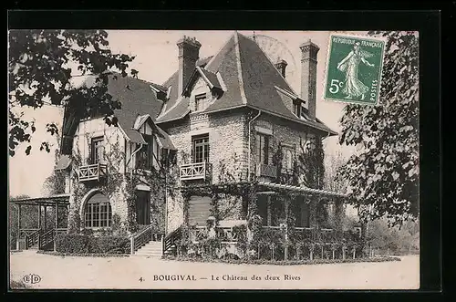 AK Bougival, Le Château des Deux Rives, Gebäudeansicht