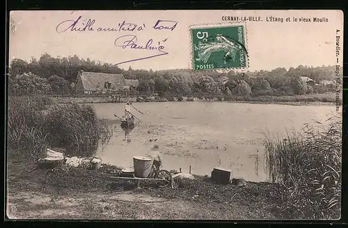 AK Cernay-la-Ville, L`Étang et le vieux Moulin