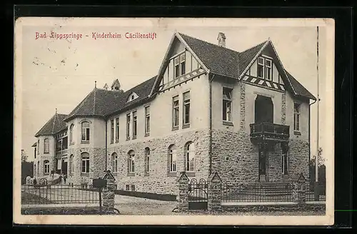 AK Bad Lippspringe, Blick zum Kinderheim Cäcilienstift