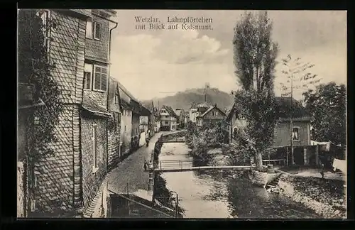 AK Wetzlar, Lahnpförtchen mit Blick auf Kalsmunt