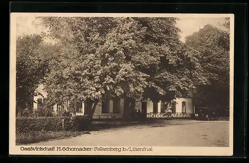 AK Falkenberg b. Lilienthal, Gastwirtschaft H. Schomacker