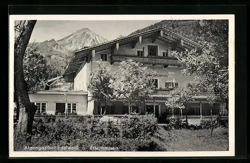 AK Ettenhausen, Alpengasthof Edelweiss, Aussenansicht