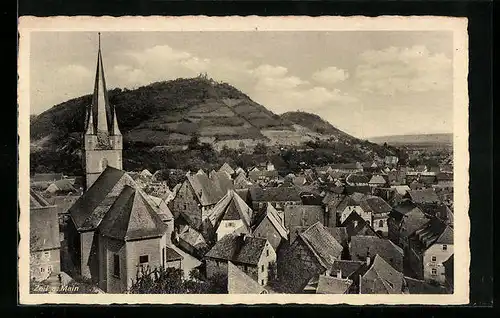 AK Zeil a. Main, Teilansicht mit Kirche