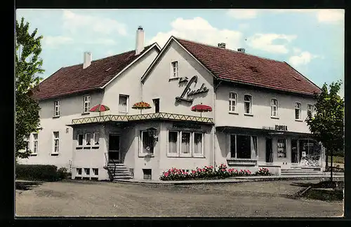 AK Heddersdorf über Bad Hersfeld, Restaurant und Hotel Zur Linde