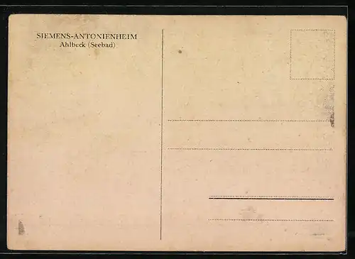 AK Ahlbeck, Siemens-Antonienheim, Innenansicht