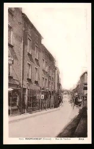 AK Bourganeuf, Rue de Verdun