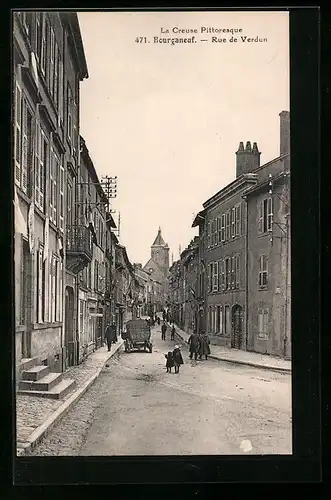 AK Bourganeuf, Rue de Verdun
