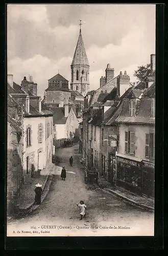 AK Gueret, Quartier de la Croix-de-la-Mission