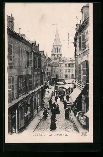 AK Gueret, La Grande-Rue