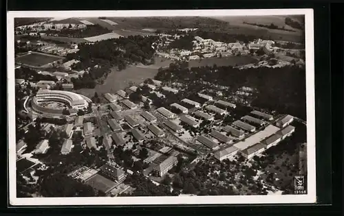 AK Döberitz, Olympisches Dorf, Gesamtansicht, Luftbild