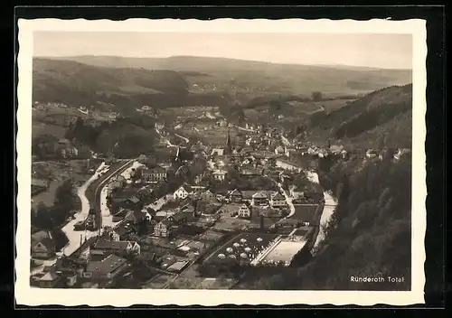 AK Ründeroth, Totalansicht aus der Luft