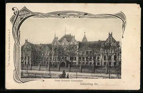 AK Schöneberg, Partie am Prinz Heinrich Gymnasium