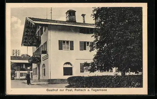 AK Rottach / Tegernsee, Gasthaus zur Post