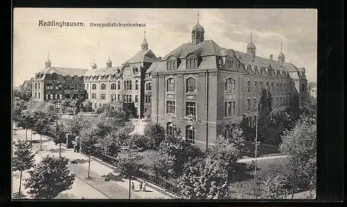 AK Recklinghausen, Knappschaftskrankenhaus im Sonnenschein